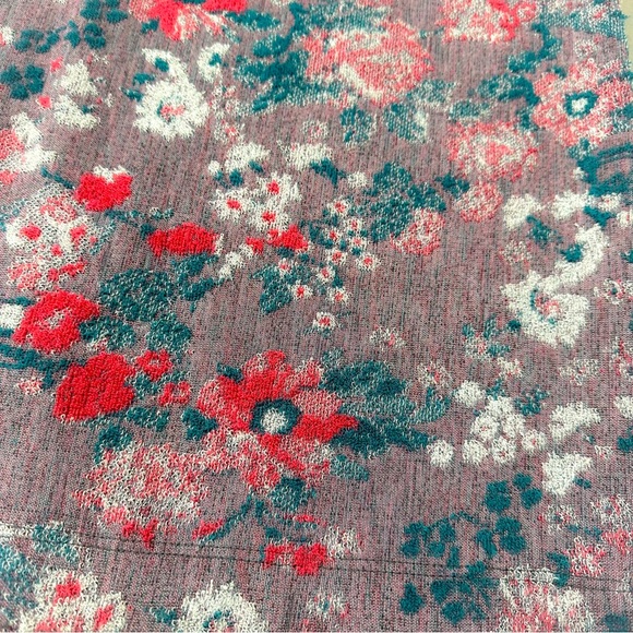 Anthropologie MAEVE jacquard soft stretchy floral dress, 6P. - Picture 6 of 8